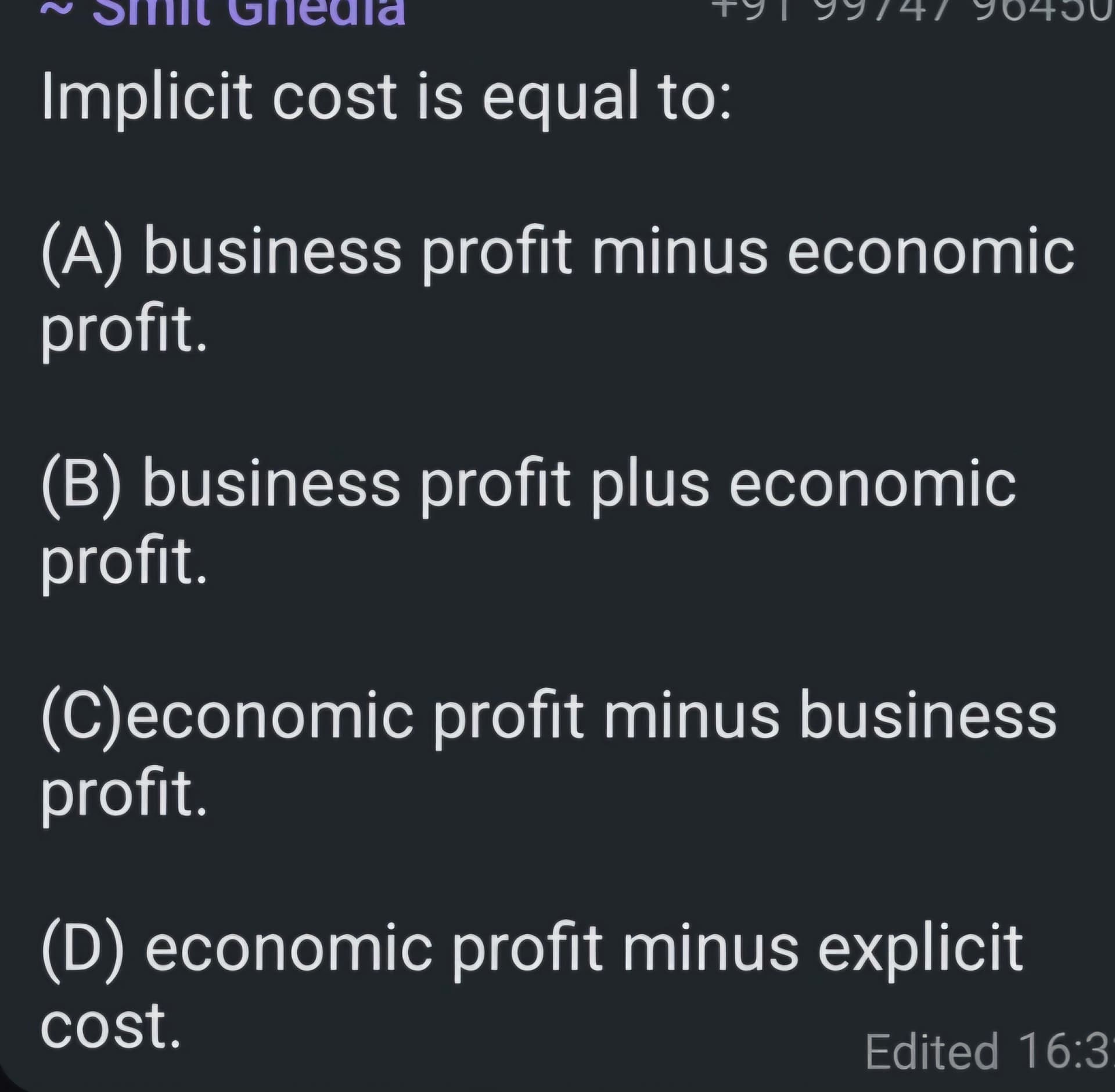 Image attached to the doubt: Answer this question based on economics