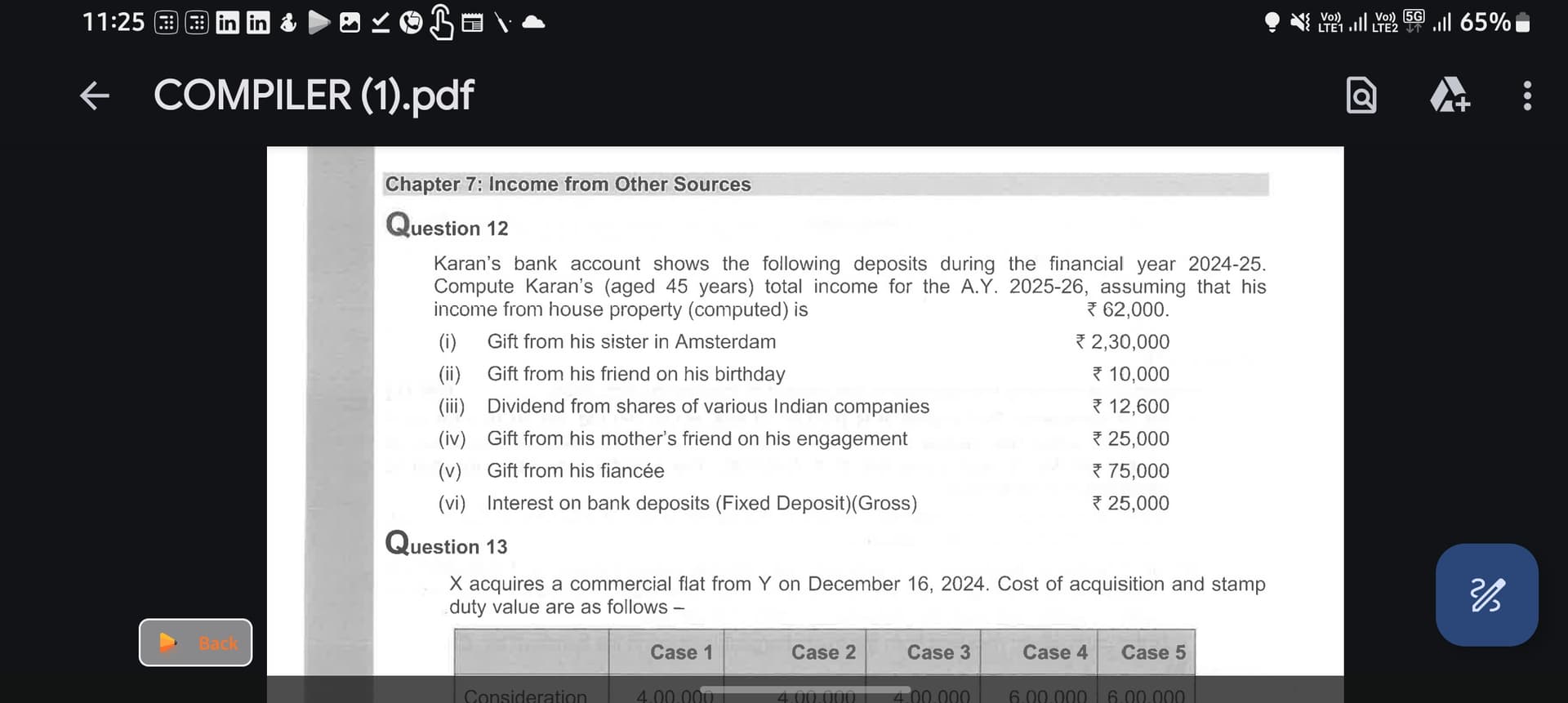 Image attached to the doubt: Anyone please solve this Q12. Important h exam's ke liye