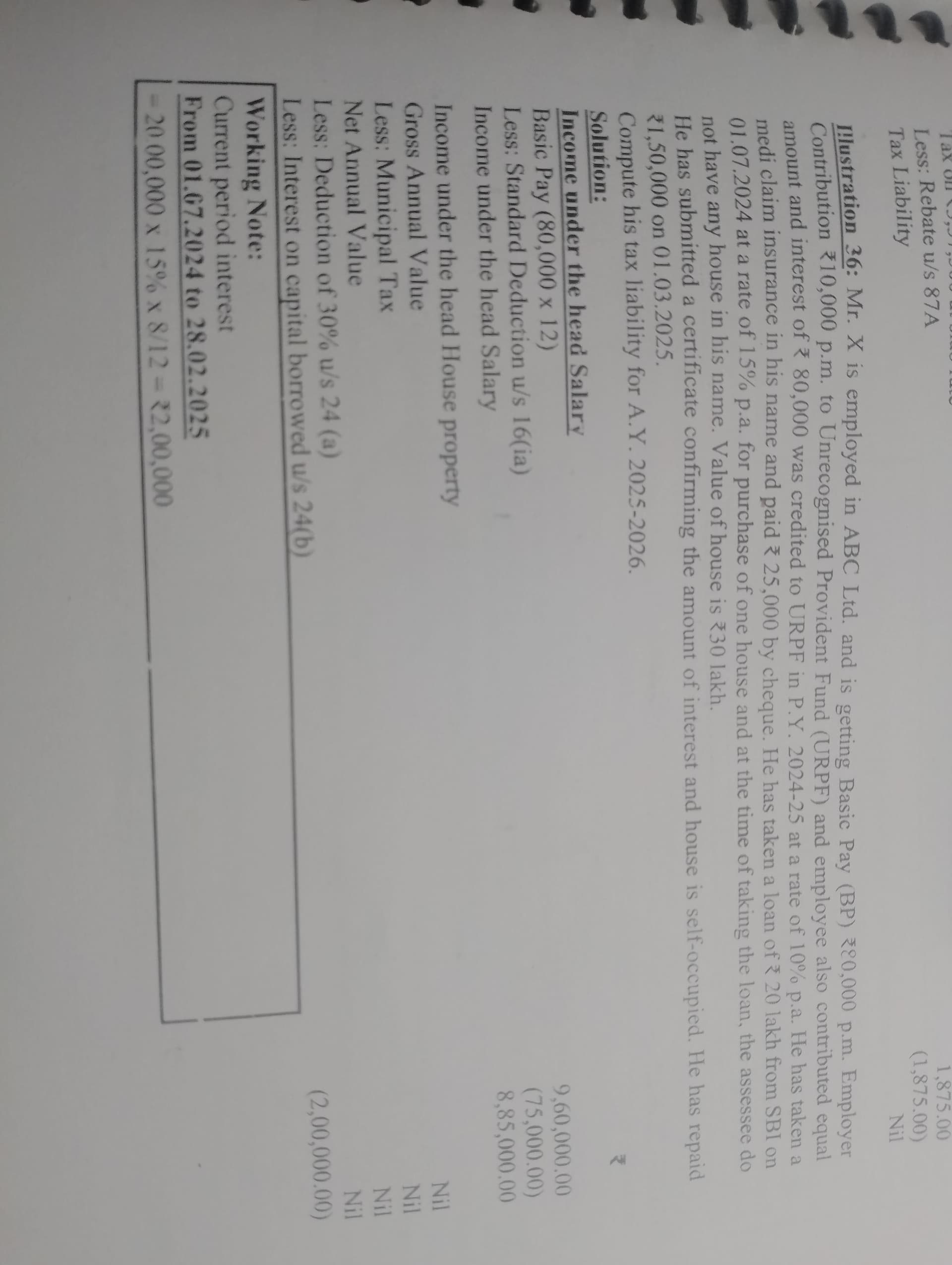Image attached to the doubt: Is question me employer ka contribution salary m q nhi aaya