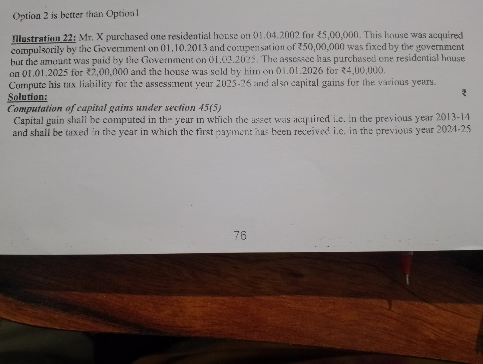 Image attached to the doubt: Isme sec. 54 ki exemption milegi ya nhi or milegi to q milegi....mtlb isle…