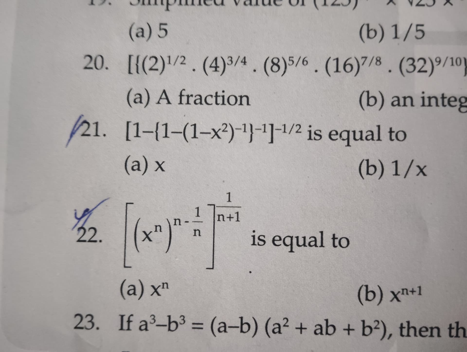 Image attached to the doubt: Question no 21 bohot confusion hai isme koi help kardo