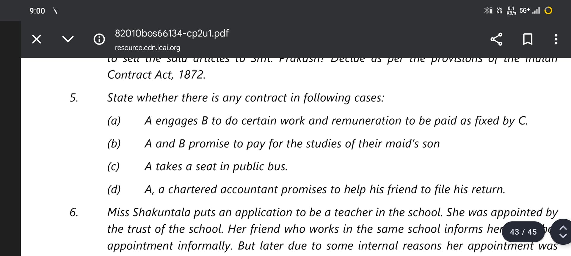 Image attached to the doubt: Q.5 how to write its answer
