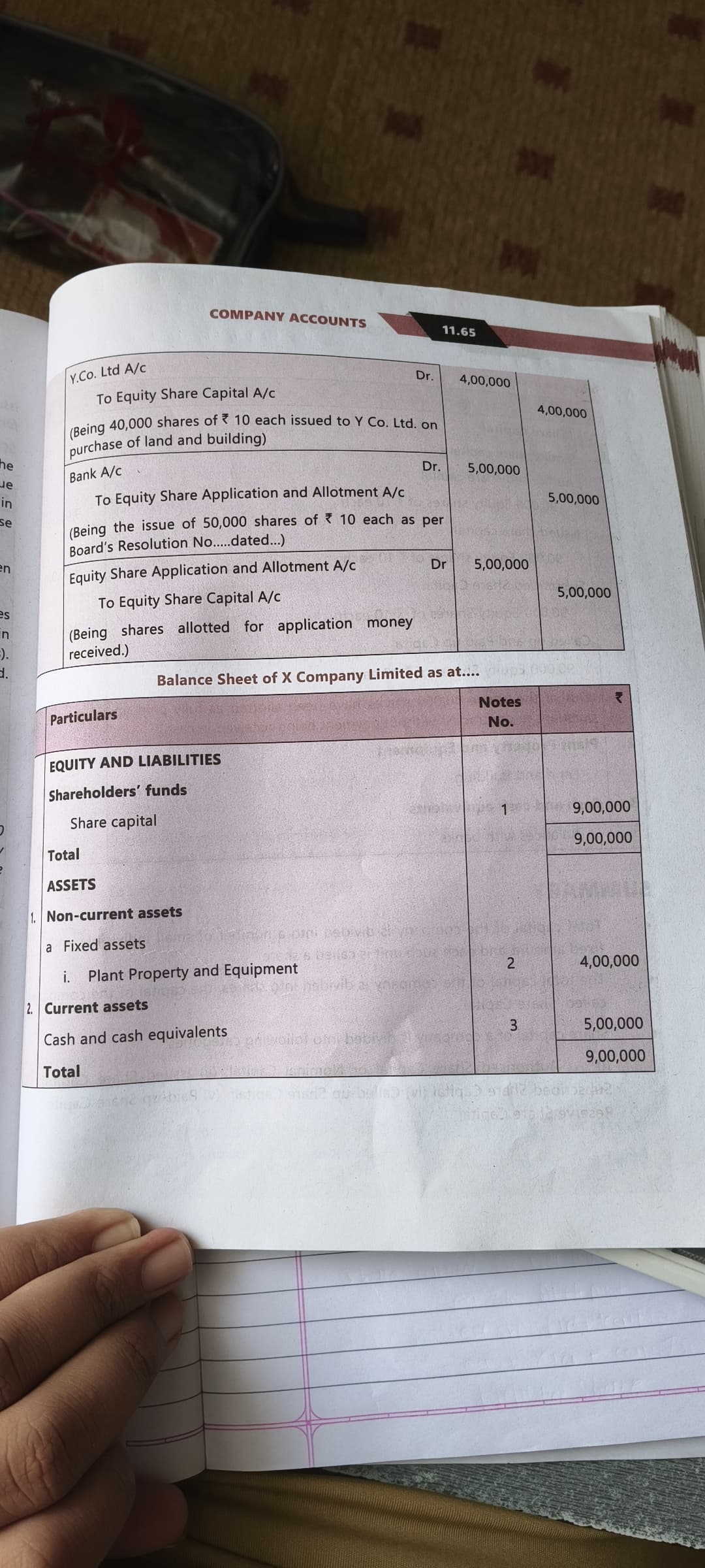 Image attached to the doubt: Please koii batav naa CA foundation company account ch mee journal ke bad…