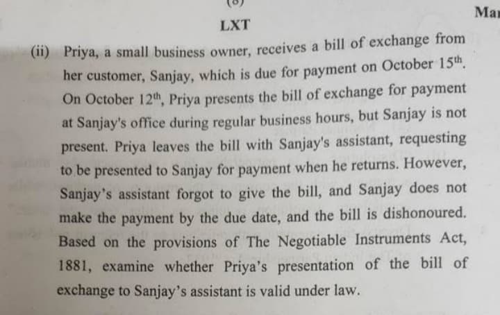 Image attached to the doubt: Can anyone provide answer of this question