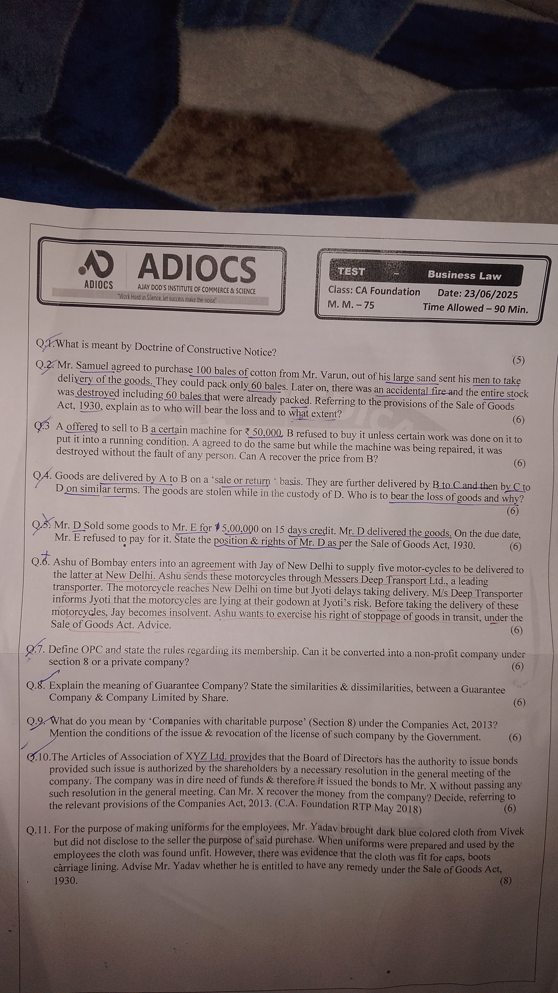 Image attached to the doubt: Can anyone help me with these questions?!