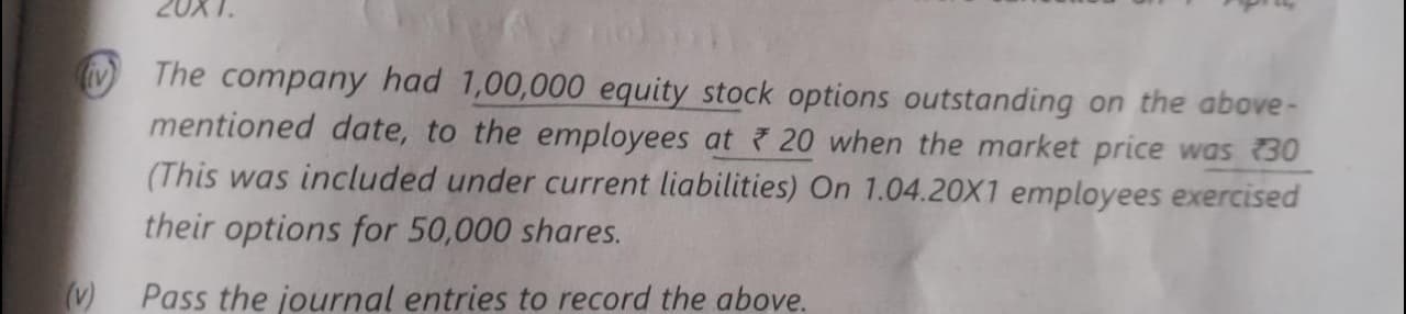 Image attached to the doubt: Can anyone pls explain me entry for this and break the entry into two for…