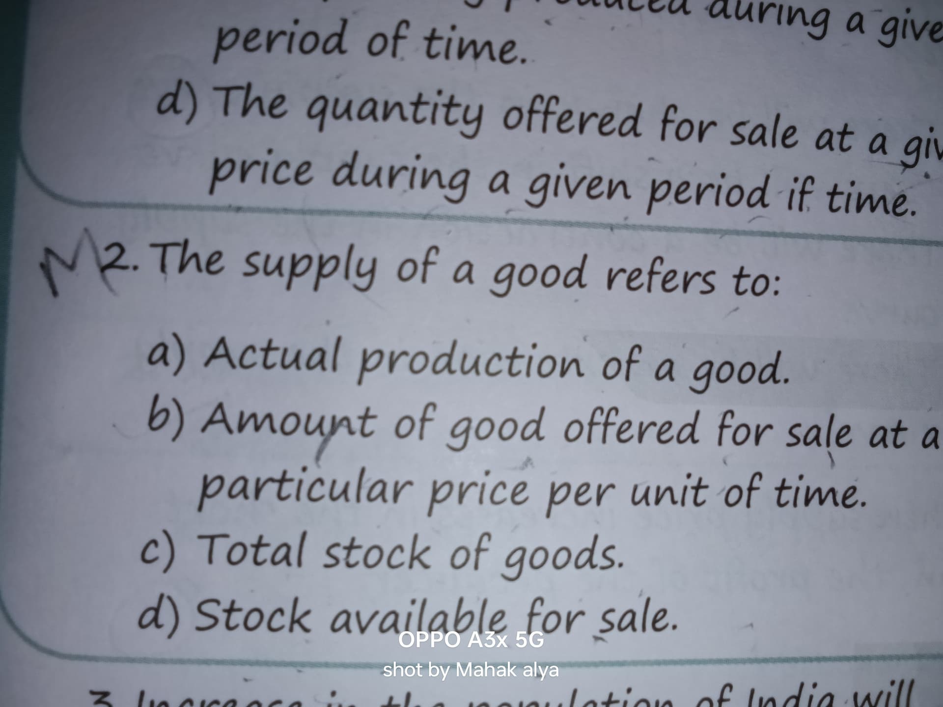 Image attached to the doubt: what is the correct answer to this i am confused