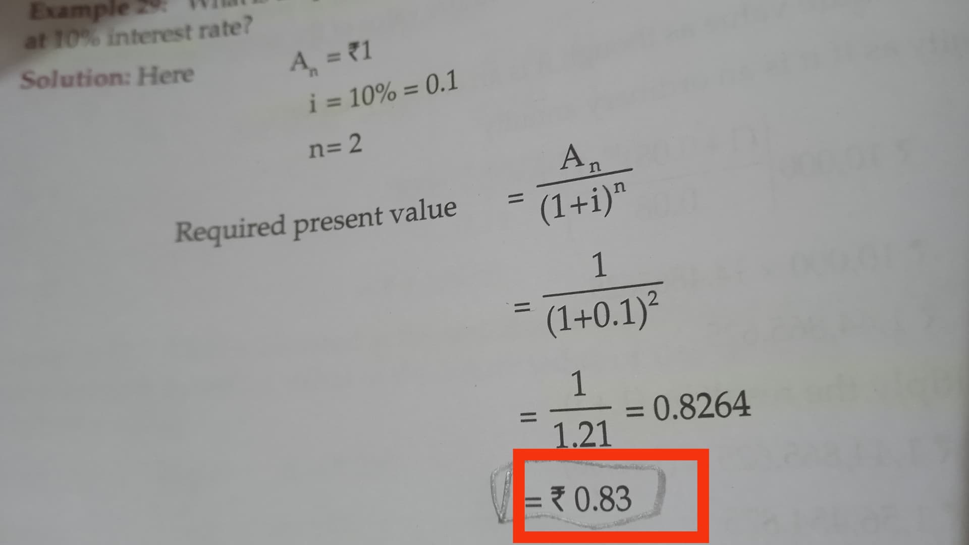Image attached to the doubt: Somebody help me with this question 0.83 kaise aa raha he