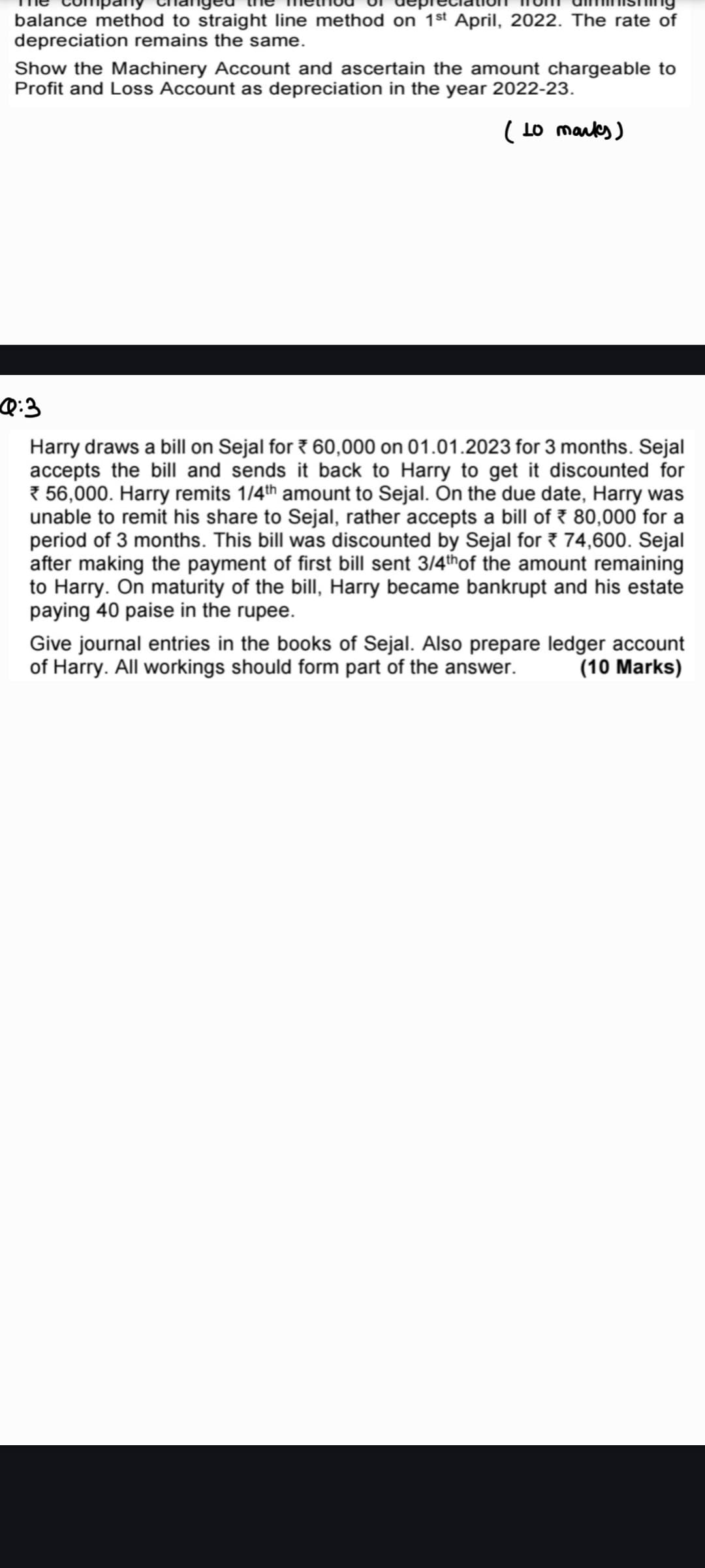 Image attached to the doubt: Solution provide this question