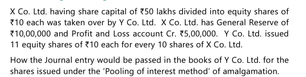 Image attached to the doubt: How to compute purchase consideration in this question ?