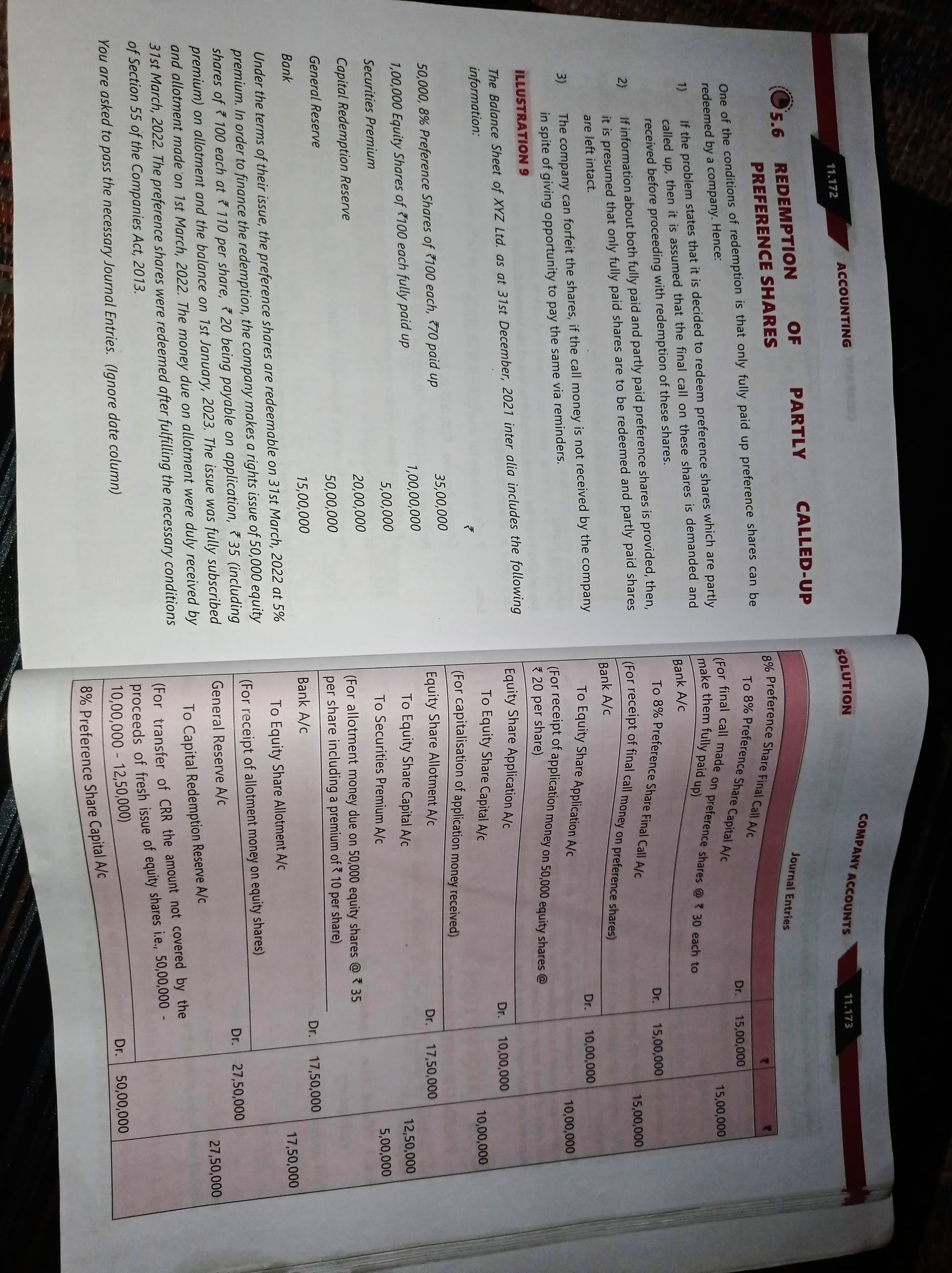 Image attached to the doubt: Is question ka capital redemption reserve and general reserve wala Calculation…
