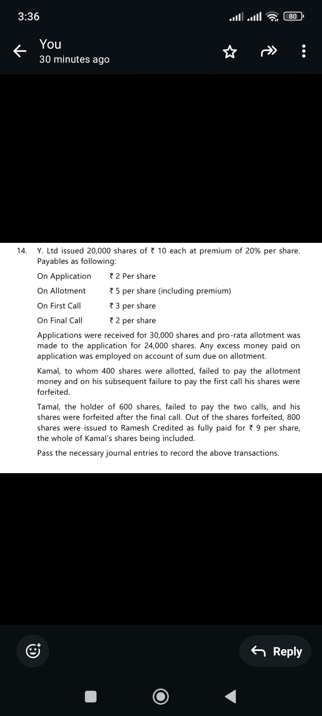 Image attached to the doubt: Pls solve this question