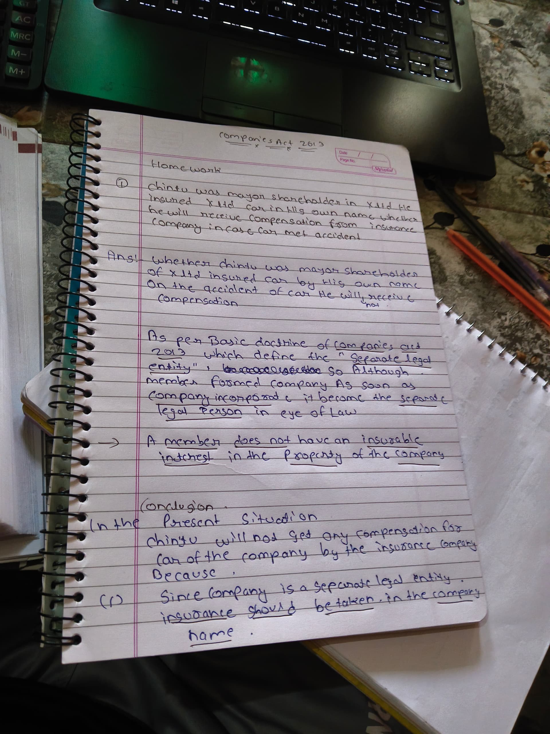 Image attached to the doubt: If that question written by me exam how much marks I can expect from 5 marks ?