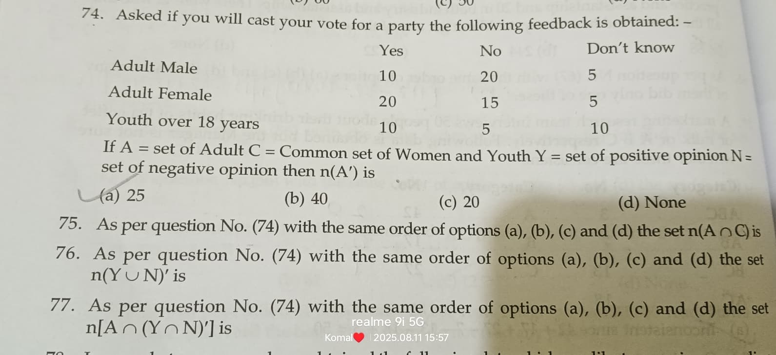 Image attached to the doubt: Question no -76 and 77 anyone solve it please