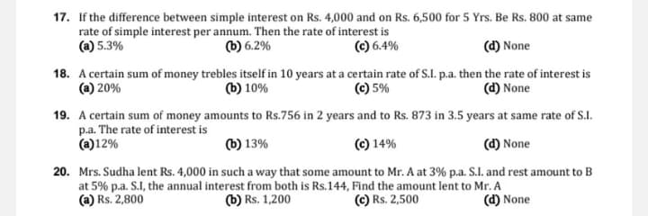 Image attached to the doubt: Can anyone pls tell me the answer of q 20?