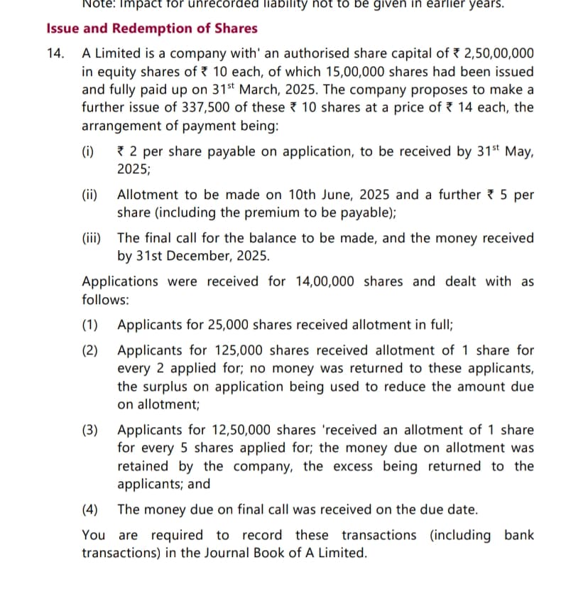 Image attached to the doubt: Any one can solve prorata table clearly