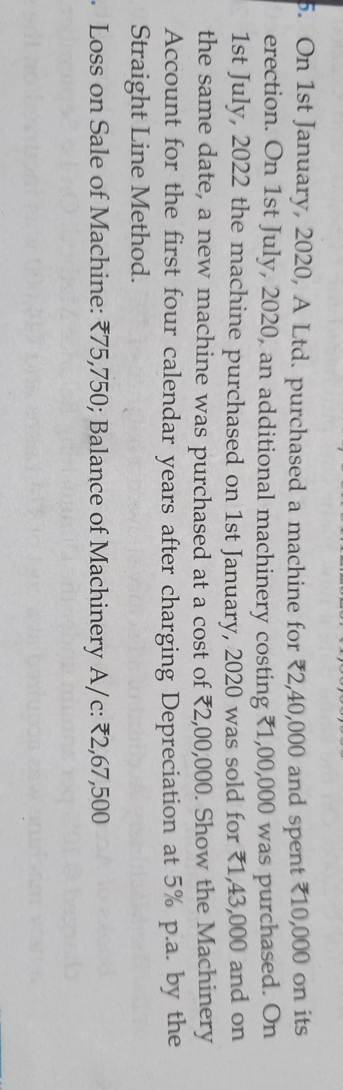 Image attached to the doubt: I have solved this but there are difference going 1500rs in total