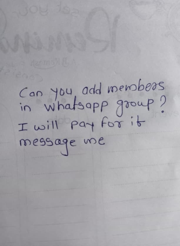 Image attached to the doubt: I will provide members apko sirf add krna hai 2rs per members