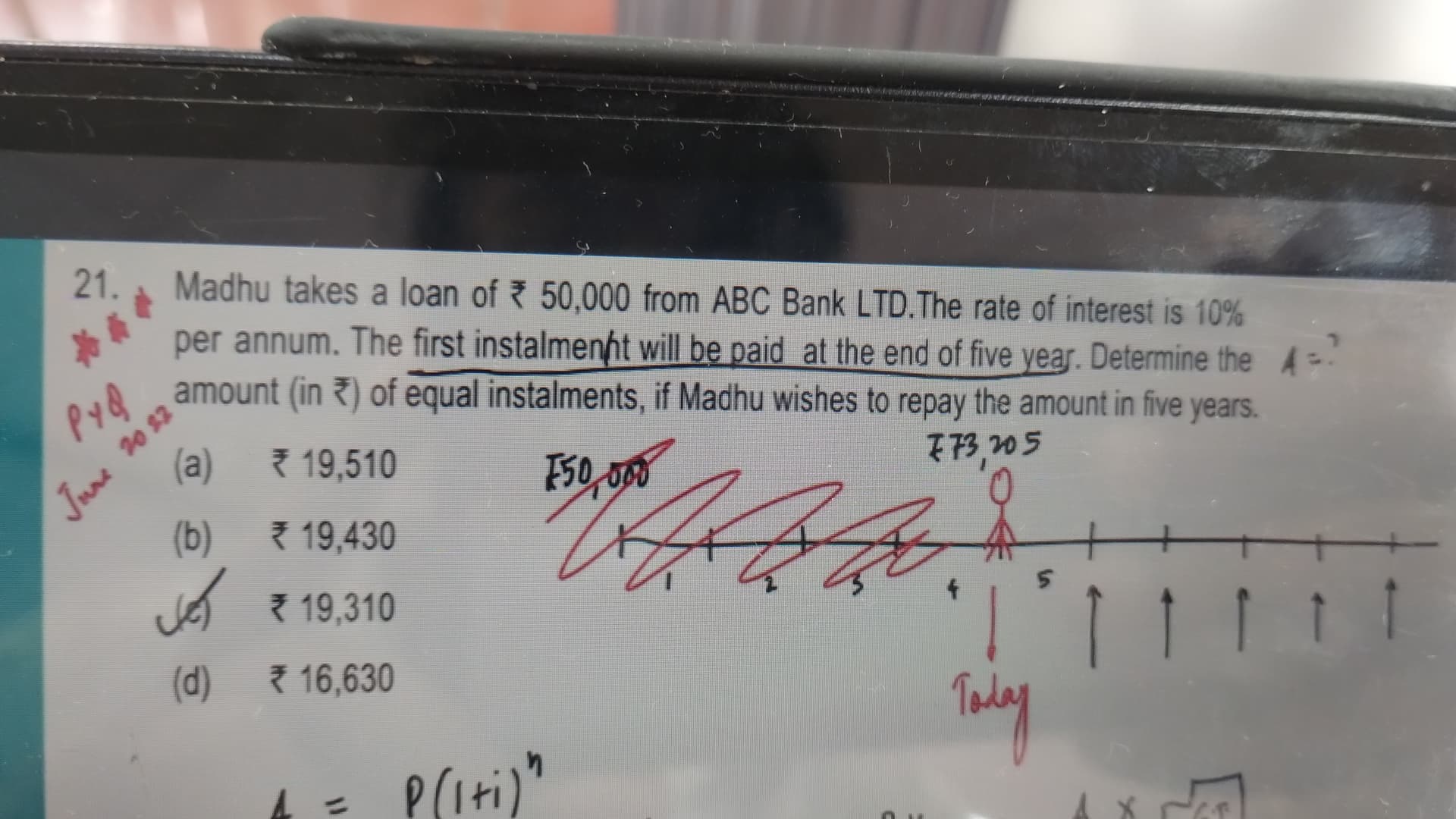 Image attached to the doubt: Solve this in simple way