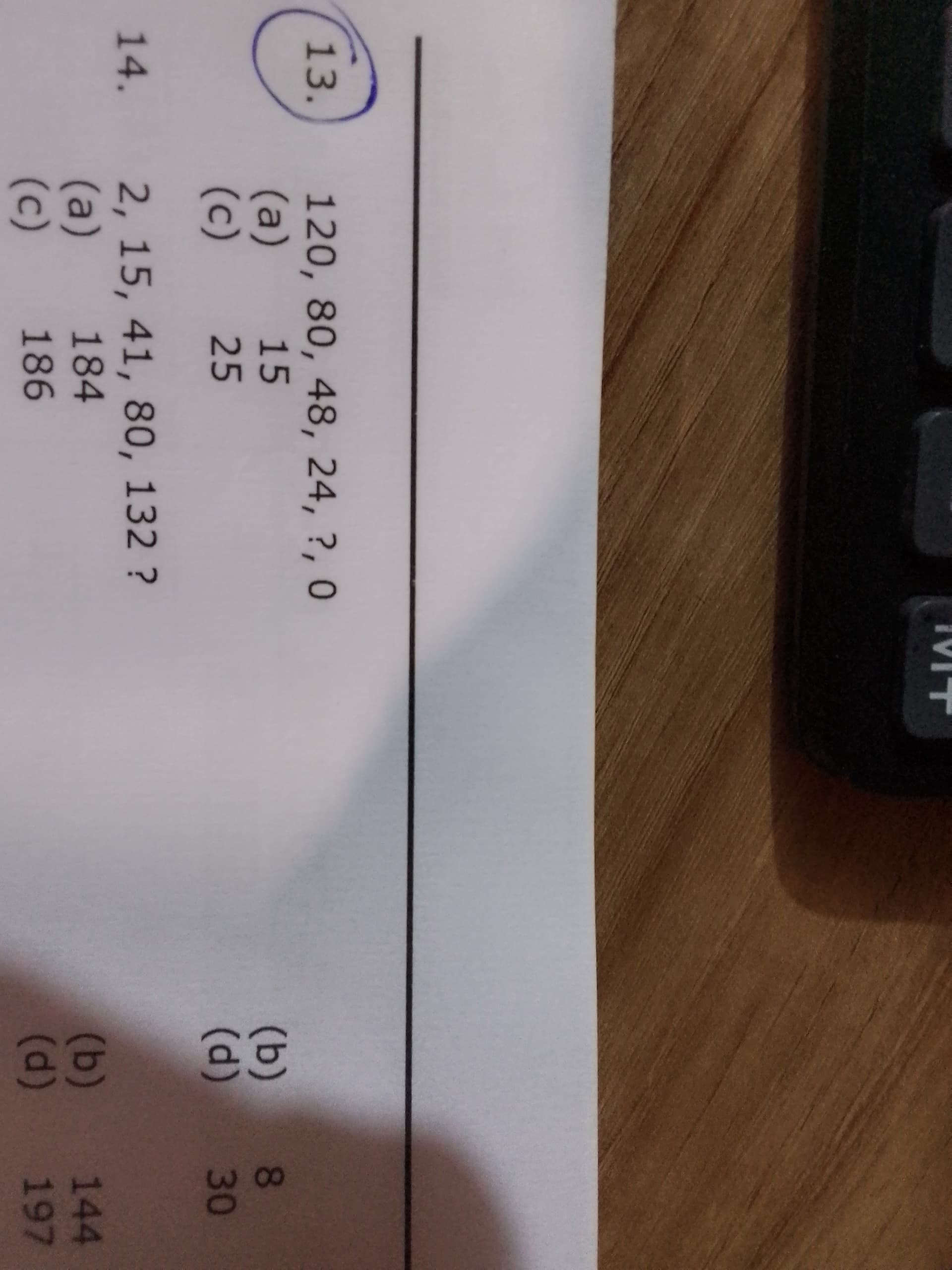 Image attached to the doubt: Can anybody explain this question logical reasoning number series