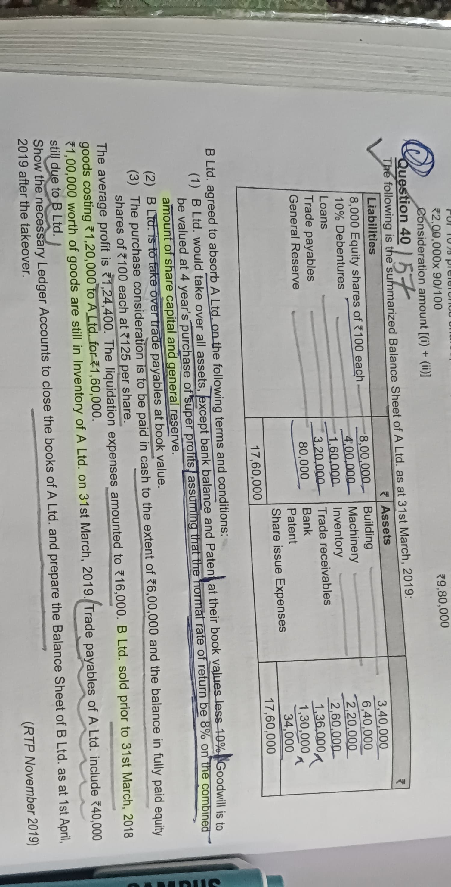 Image attached to the doubt: Please solve this question in own hand writing and give explanation about…