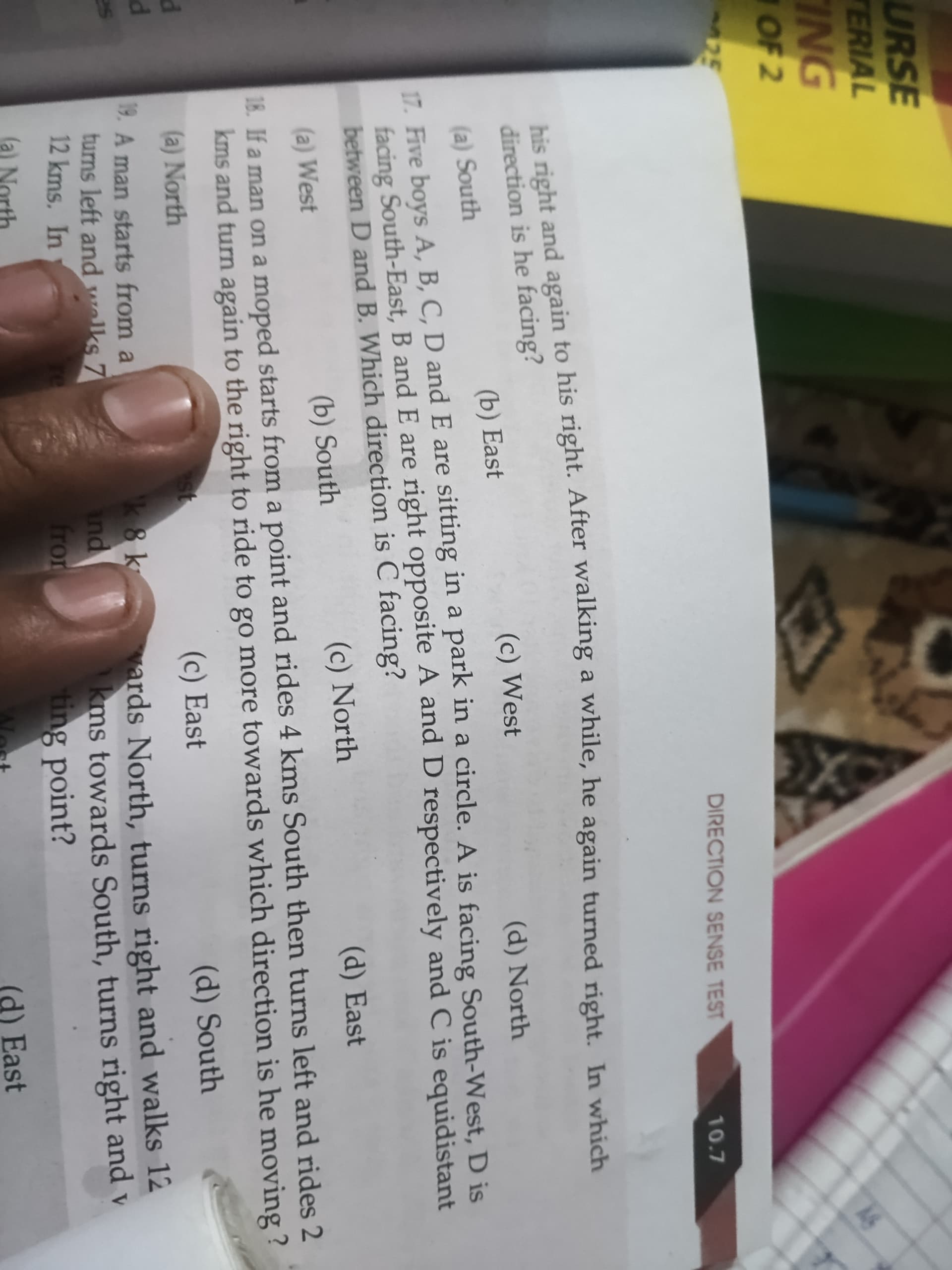 Image attached to the doubt: 17 answer ??