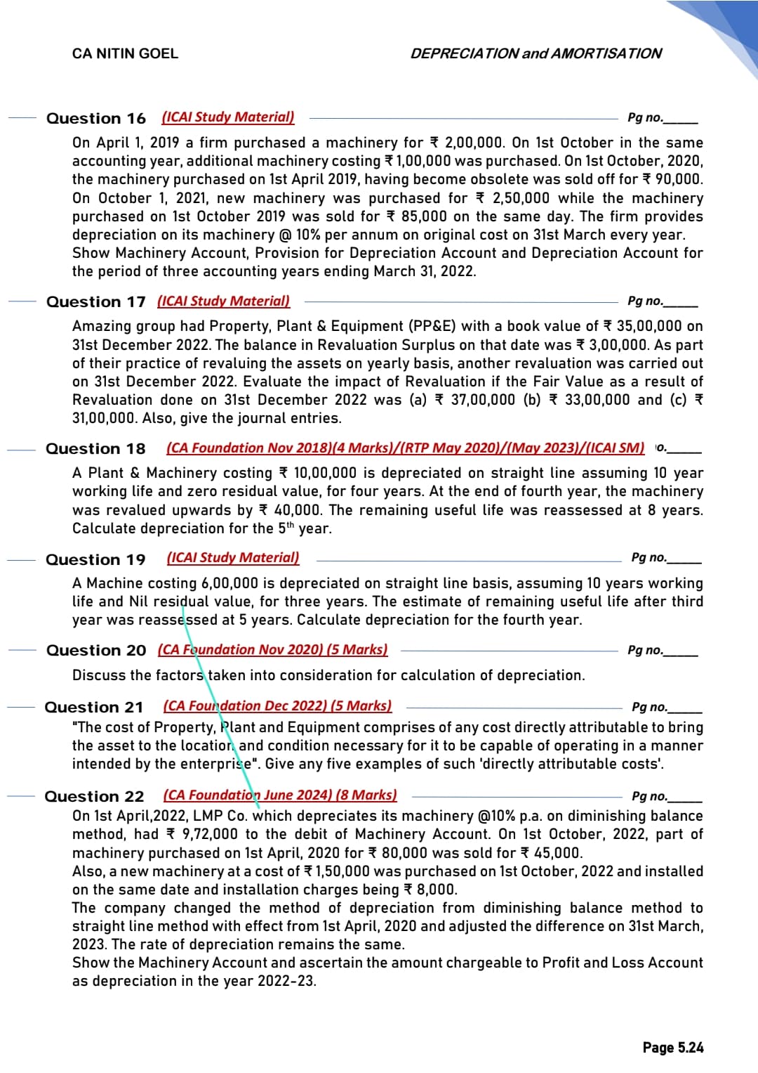 Image attached to the doubt: Qu 22
