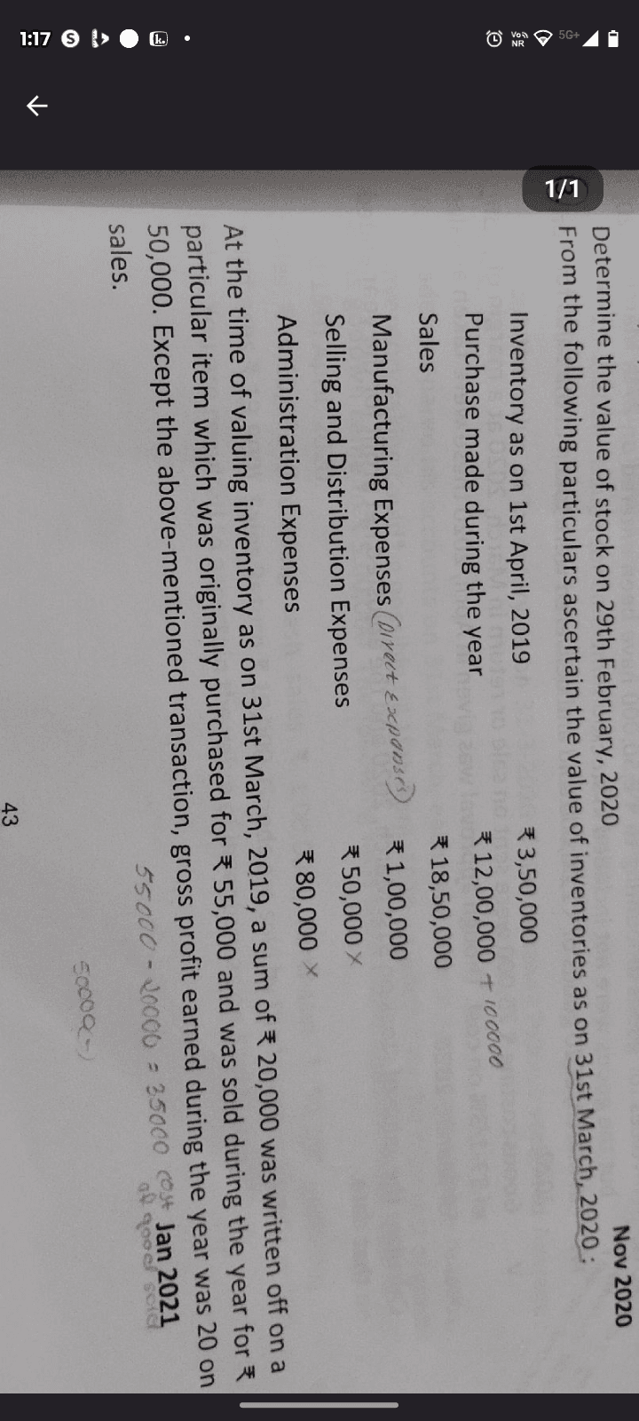 Image attached to the doubt: Answer this question