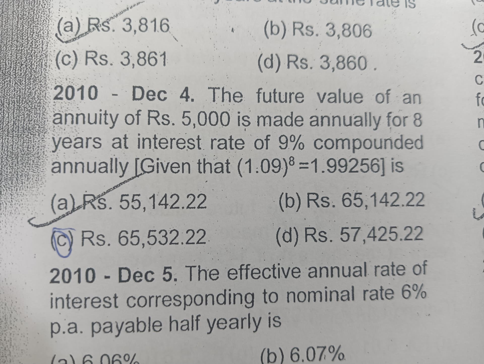 Image attached to the doubt: Can anyone tell what the answer is as in the answer option is c but I have got…