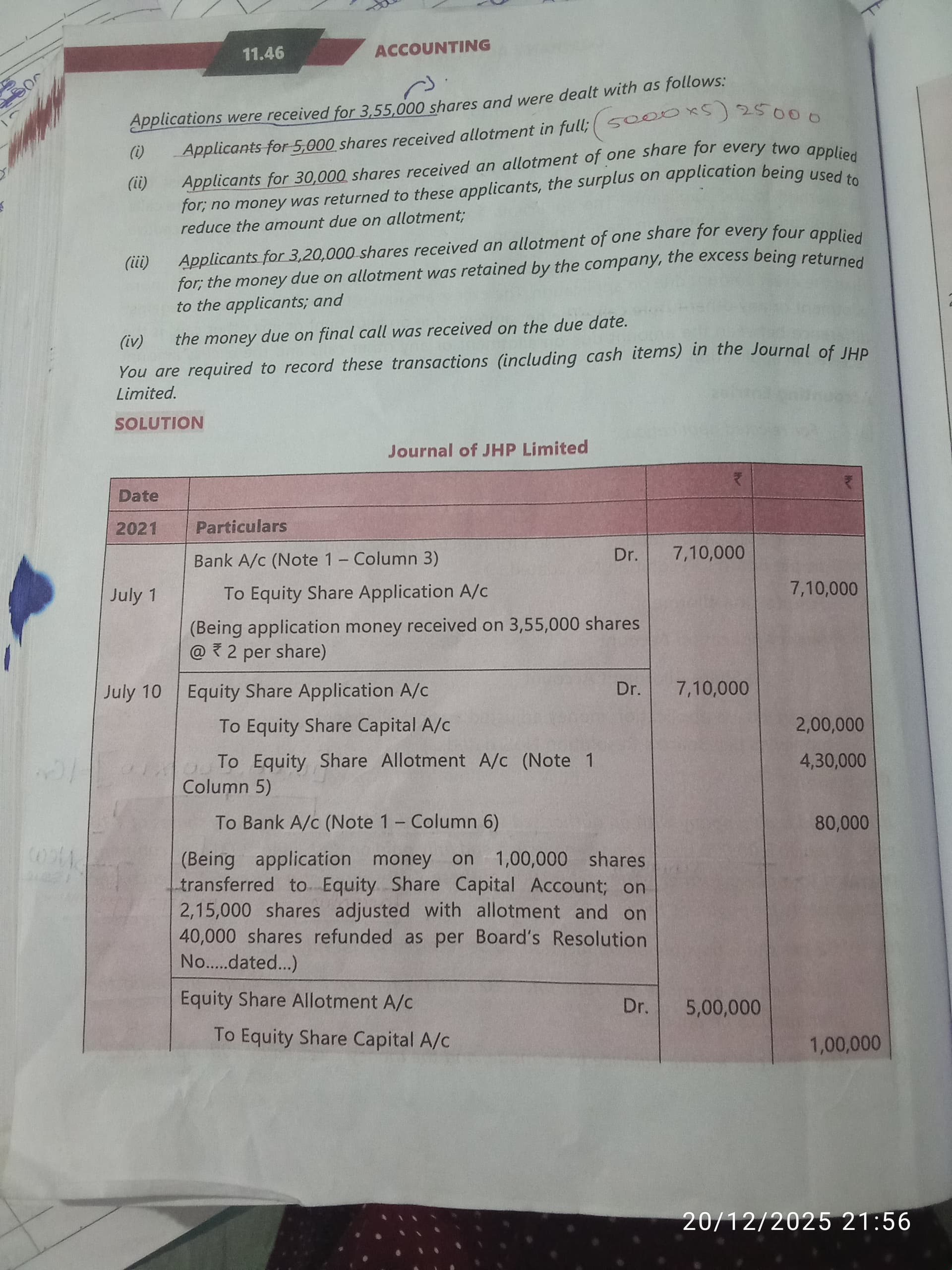 Image attached to the doubt: Can anyone tell how that 80000in the second journal entry derived ,iam…
