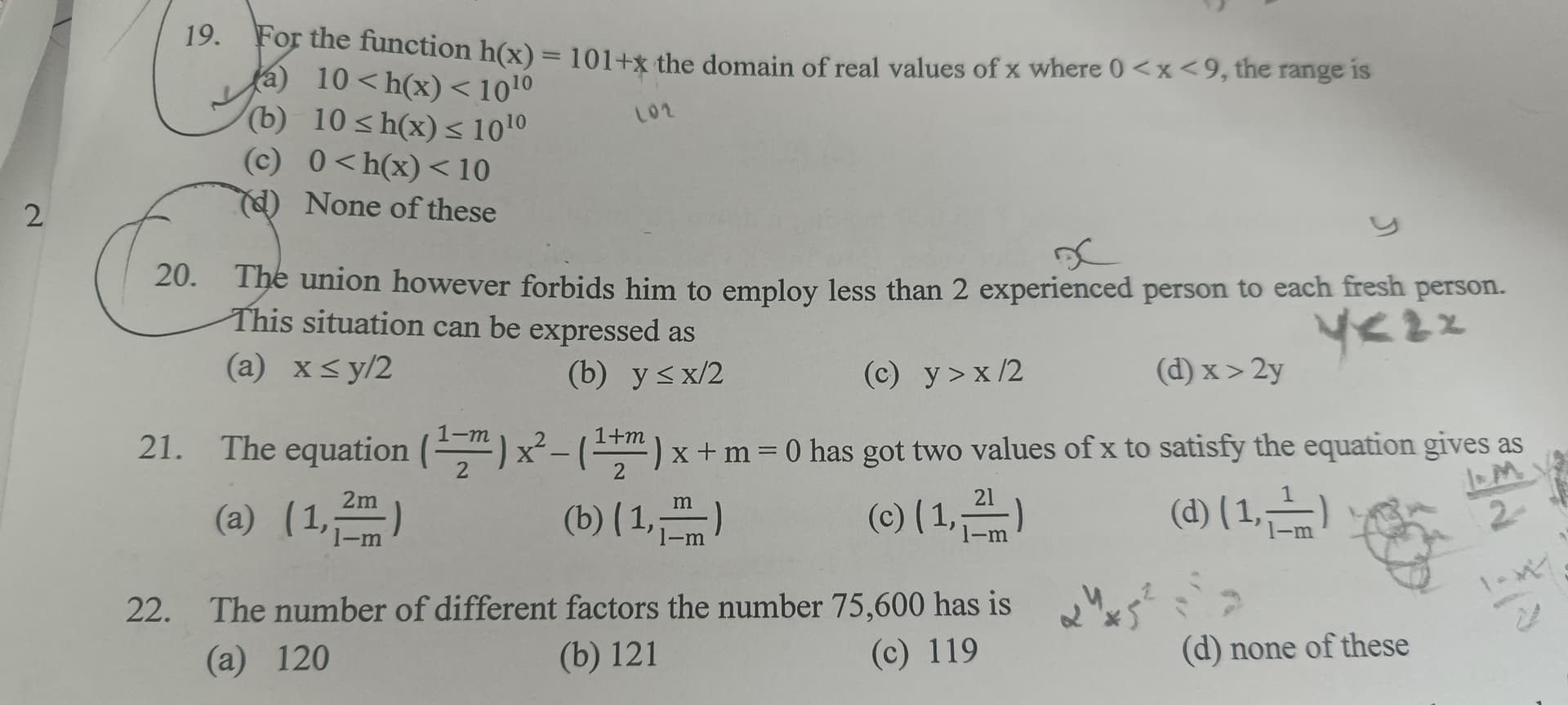 Image attached to the doubt: Can anyone please explain me Q20