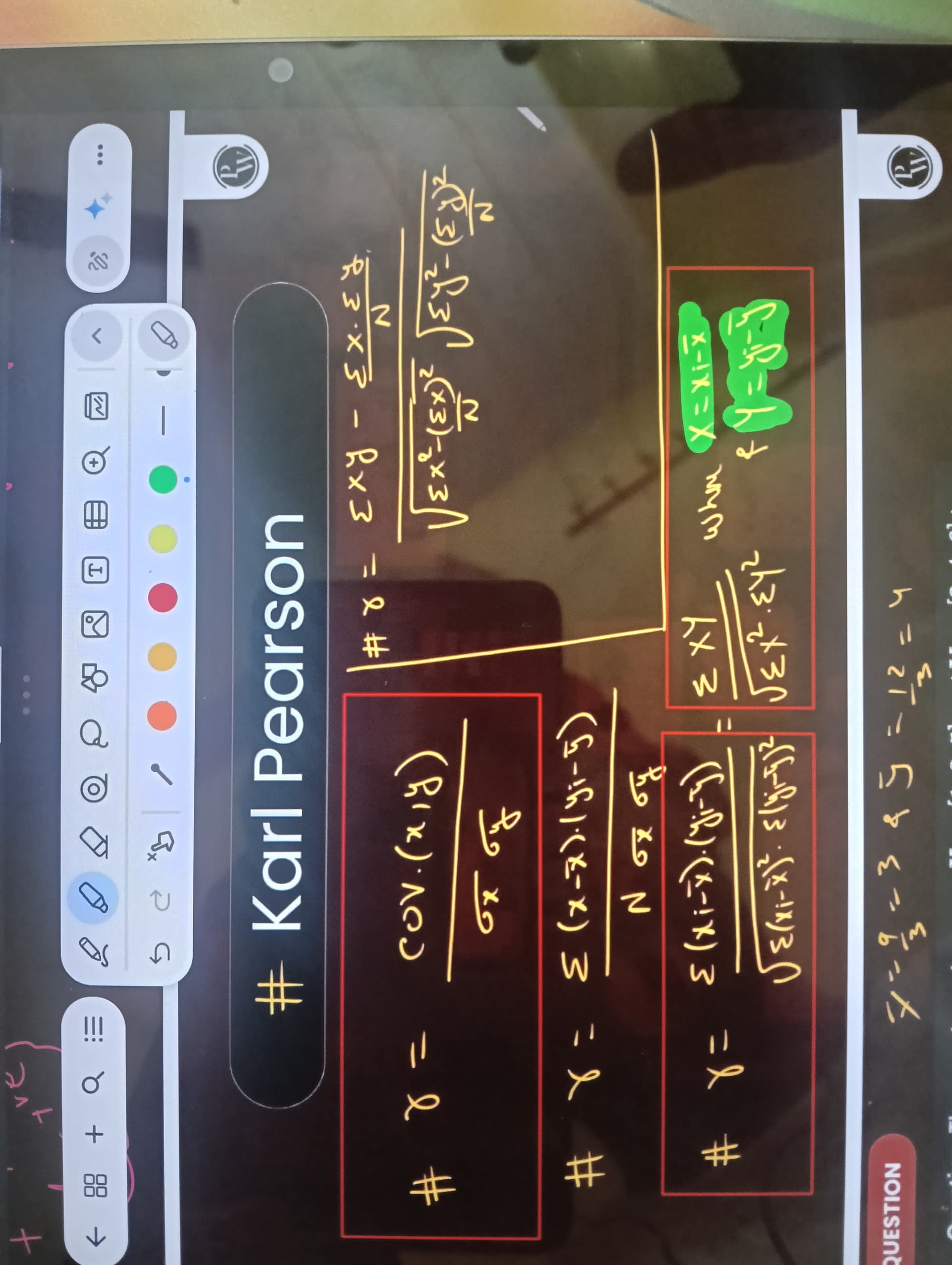 Image attached to the doubt: is v need to study all formula of karl Pearson?