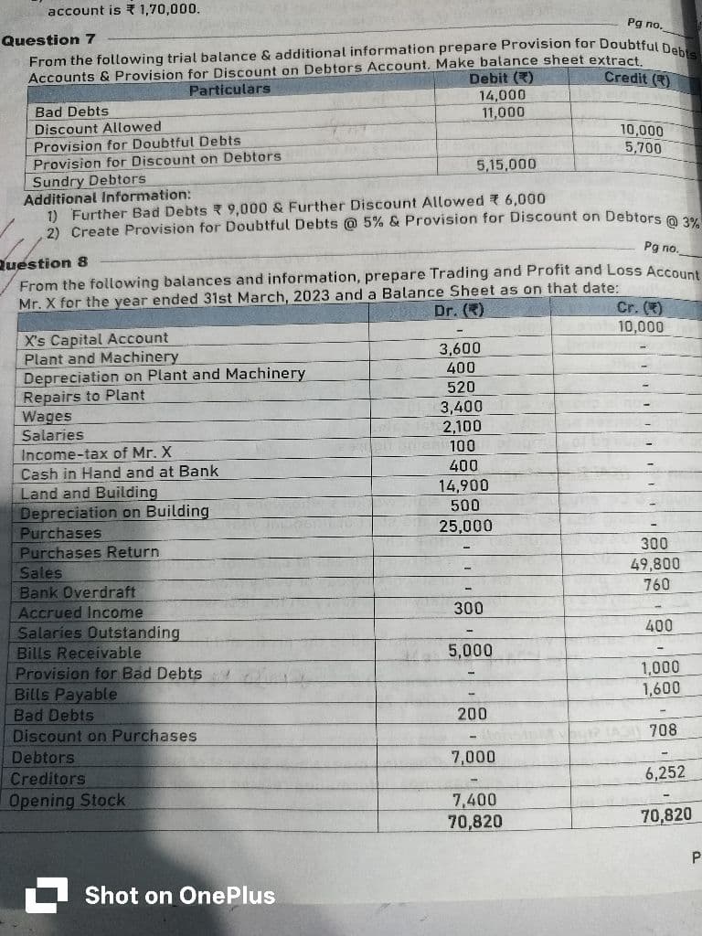 Image attached to the doubt: Qno 8 ka part a hai ,and also sending I Information solve it