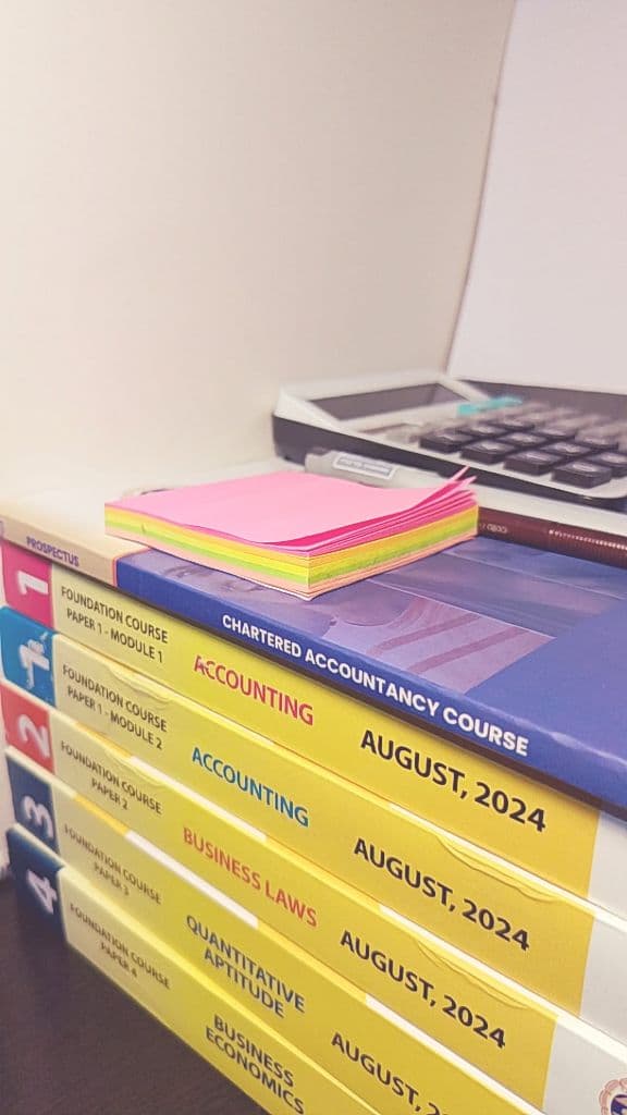 Image attached to the doubt: Hello I'm starting my CA journey... I'm preparing for CA foundation jan 2027…