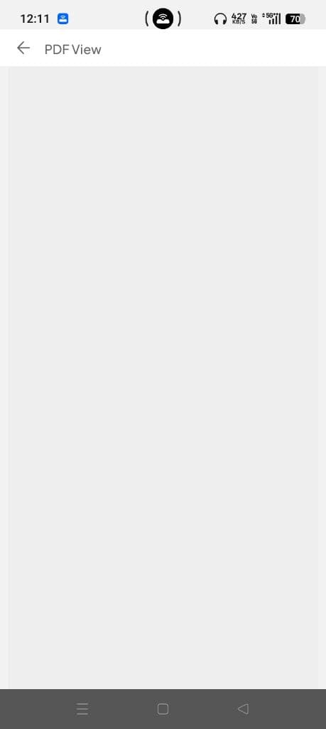 Image attached to the doubt: When I open pdf file pdf pages are not visible what should I do now