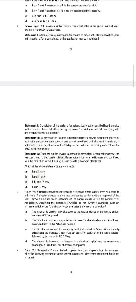 Image attached to the doubt: Answers to these questions