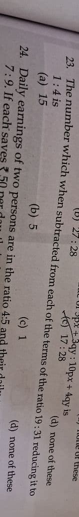 Image attached to the doubt: Solve the question no. 23