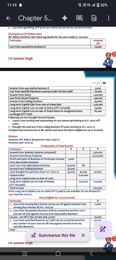 Image attached to the doubt: Iss question mei LTCL on which STT is paid ki limit 100000 kyu li hi , is…