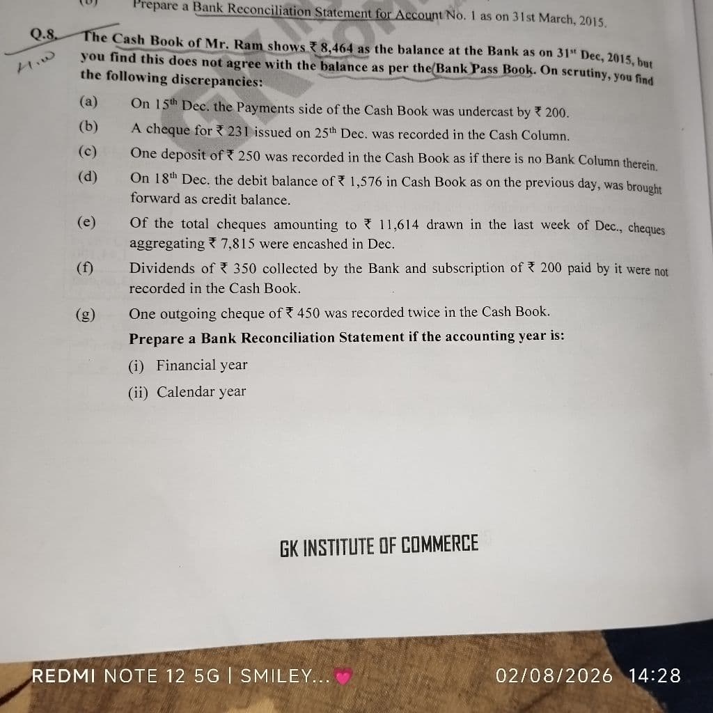 Image attached to the doubt: I want help to solve this question