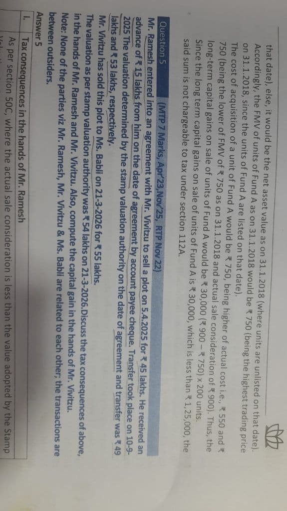 Image attached to the doubt: can anyone give answer for this question ?