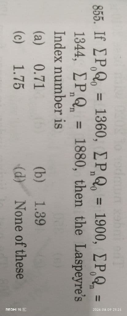 Image attached to the doubt: Which option is correct??