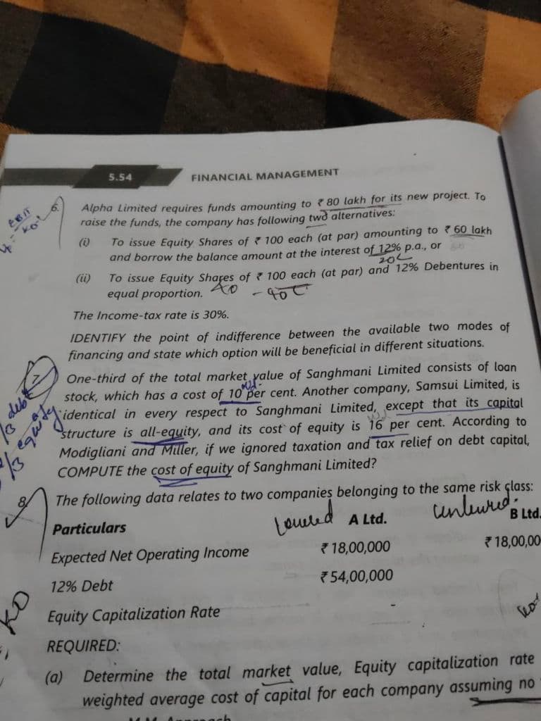 Image attached to the doubt: Please solve question number 7 by step by step