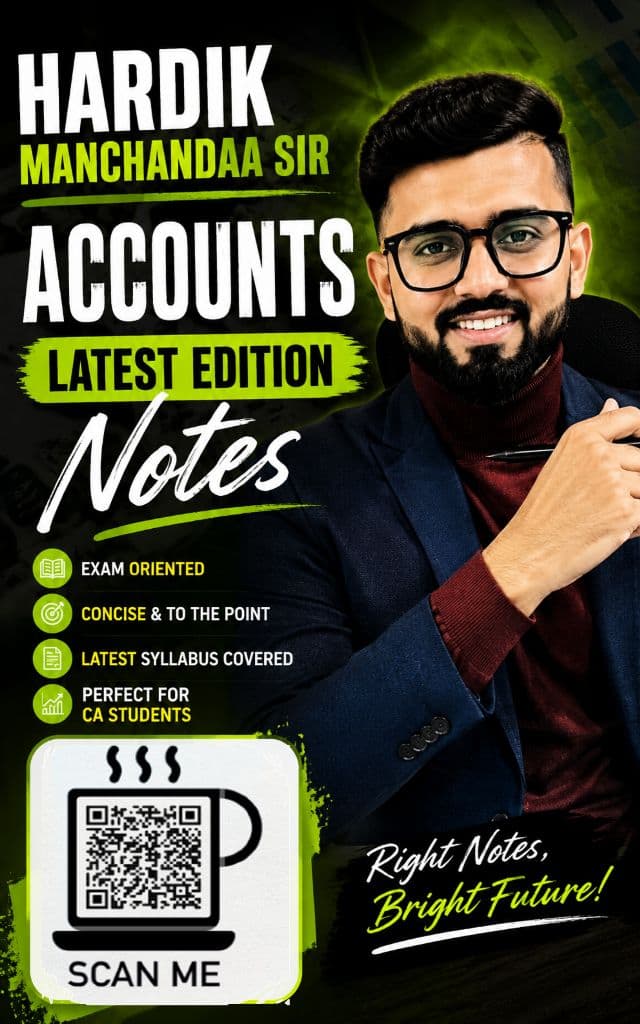 Image attached to the doubt: Ca Hardik Manchanda Sir Accounts Latest Edition Notes