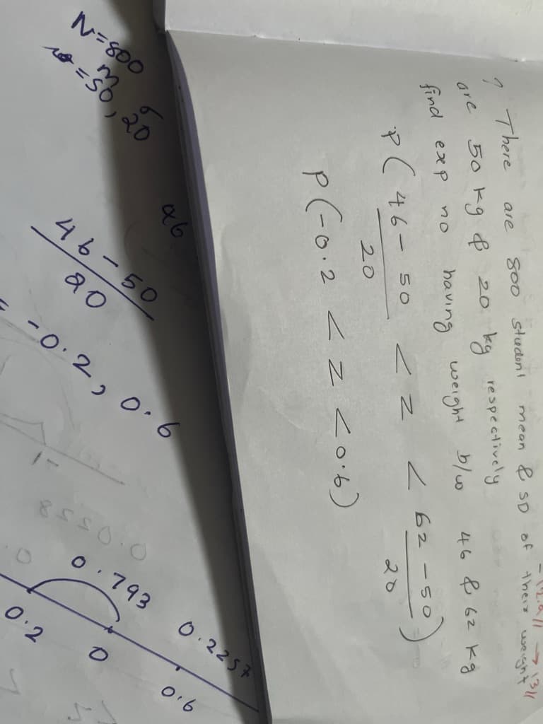 Image attached to the doubt: If the as Φ(1)=0.8413, Φ(2)=0.9812 Φ(1.04)=0.8505 in normal distribution