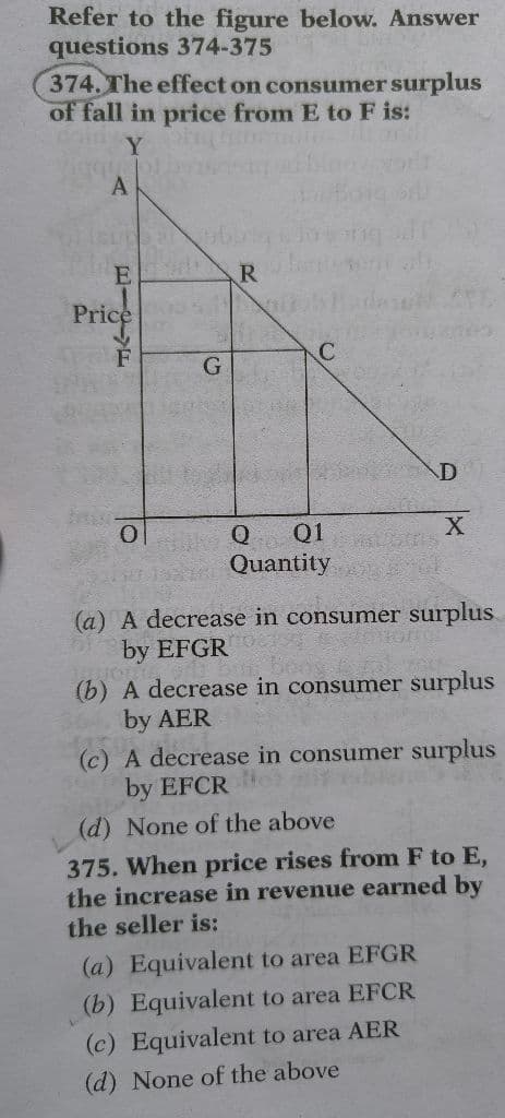 Image attached to the doubt: If anyone have solve it then send the answer with explanation of Q.374 & Q.375