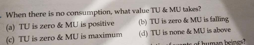 Image attached to the doubt: Which option is correct for this question and why with reason ??