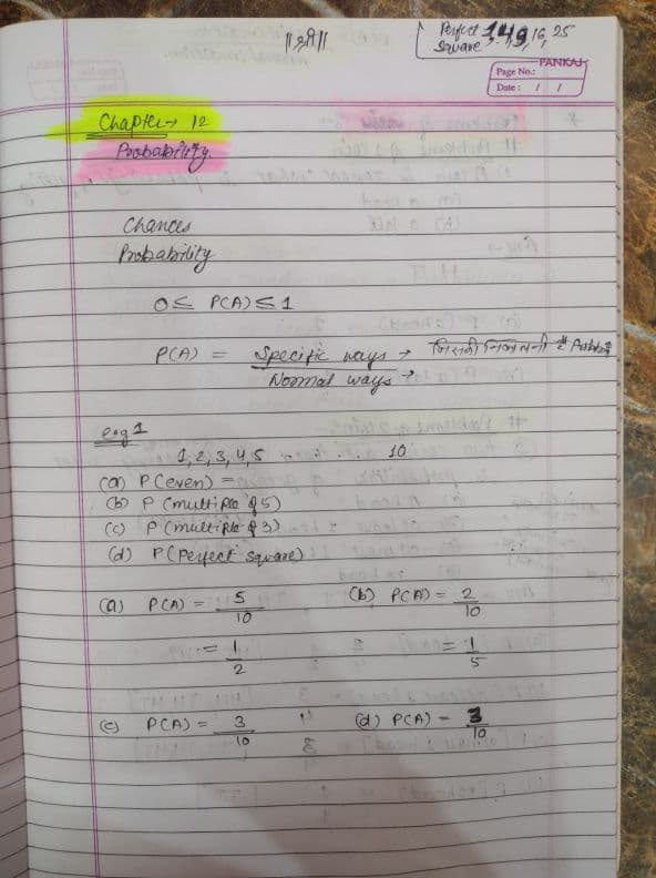 First page of Probability