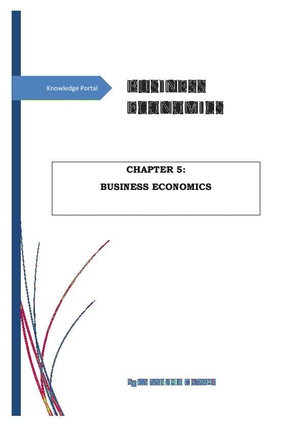First page of Chapter 5 Business Economics