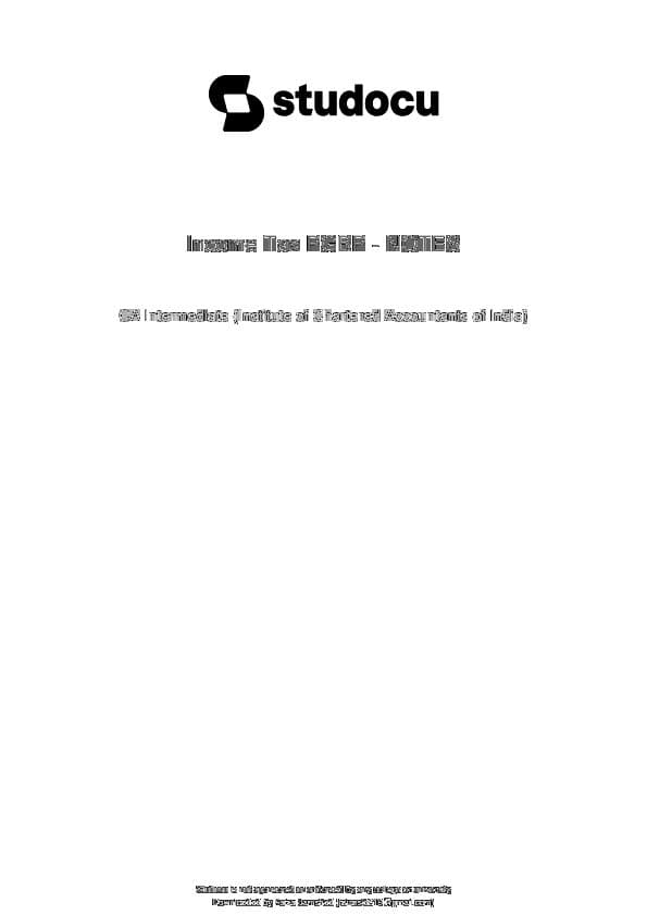 First page of PGBP Notes