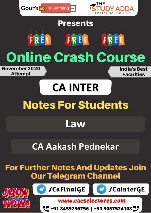 First page of Best Summary Notes with Charts by CA Aakash Pednekar